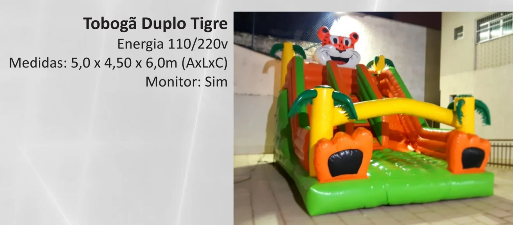 alugar tobogã inflavel